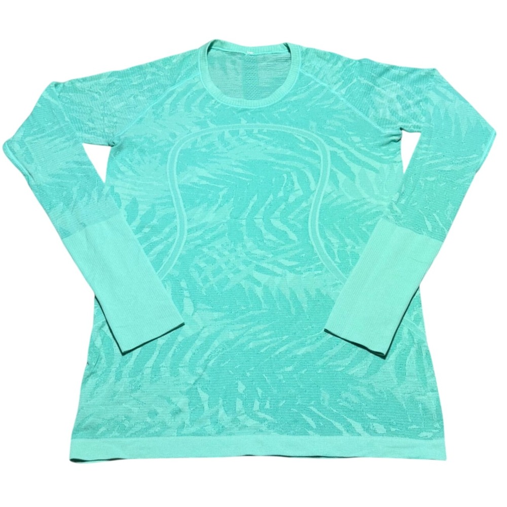 Lululemon Swiftly Tech Long Sleeve Crew Bali Breeze W3MEVS Women 12